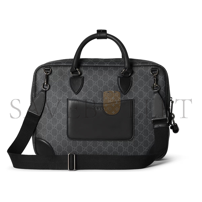 GUCCI GG EMBLEM MEDIUM BRIEFCASE 821149 (40*30*6cm) GUCCI GG EMBLEM MEDIUM BRIEFCASE 821149 (40*30*6cm)